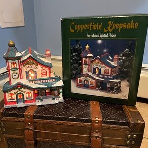 Copperfield keepsake porcelain kindergarten lighted house